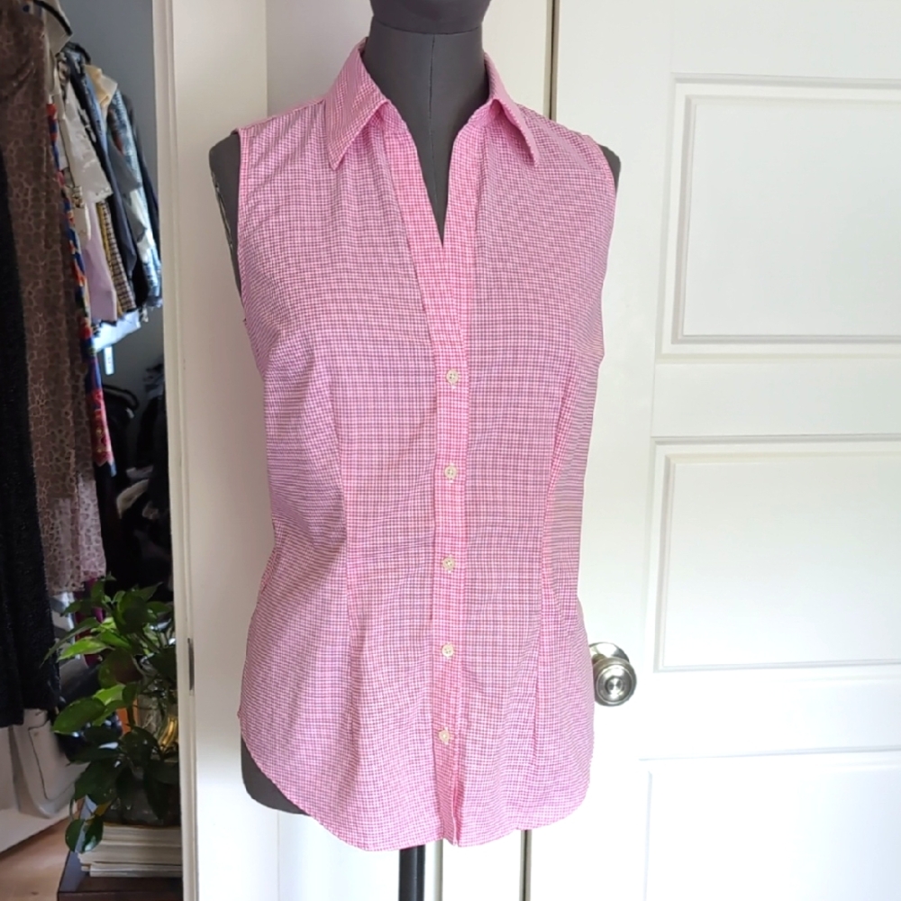 Ralph Lauren Checkered Sleeveless Top